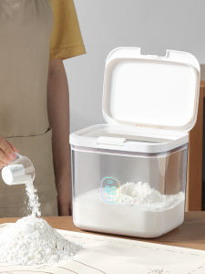 Food Grade Sealed Storage Jar for Home Use Flour Rice Container Moisture Proof Kitchen Storage Canister Plastic Material 4L-5L Capacity