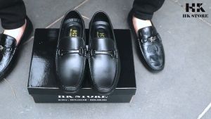 Giày mọi nam da bò thật 100% siêu êm chân đi lại dễ dàng kiểu dáng trẻ chung kết hợp quần áo vô cùng dễ dàng (gm03)