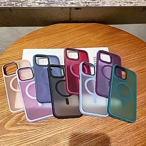 Matte Frosted Translucent Wrist Lanyard Phone Case for Google Pixel 11 10 9 Pro XL 8 7 6 for Magsafe Charge Protect Back Cover
