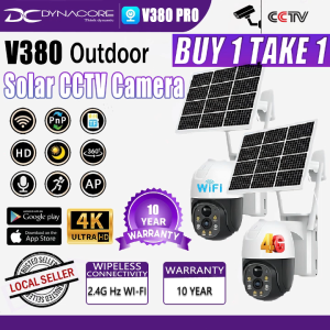 V380 PRO Solar CCTV Camera No Wifi Need Outdoor Wireless With Wifi Connect 360 Connect Cellphone 4G Waterproof Surveillance Two-Way Audio Color Night Vision IP Security Camera