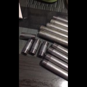 GI Nipple Pipe Fittings Nipple 1/2"x2"-1/2"x12" Per Piece