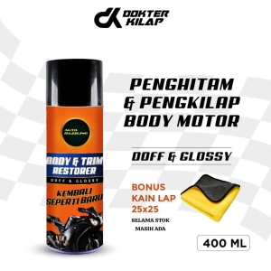 Auto Dazzling Trim Restorer Penghitam Body Plastik Kendaraan Pengkilap Bodi Motor Mobil