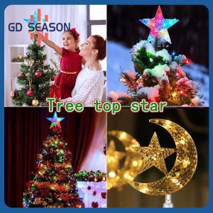 Christmas Tree Star Topper Lights 16/22cm Decorations for Christmas Indoor and Outdoor Tree Topper
