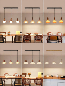 DGY | Nordic Vintage New Three-head Restaurant Pendant Light