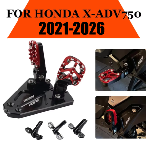 2026 X-ADV Motorcycle Rear Foot Pedal Folding Footrests Passenger FootPegs For HONDA XADV 750 XADV750 2021 2022 2023 2024 2025