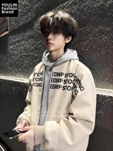 YOULIN | American Vintage Letter Short Streetwear Pilot Jacket
