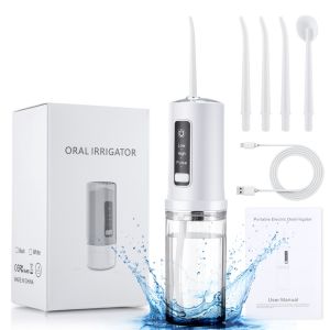 Ship from Manila COMPACT 220ML Water Flosser Teeth Cleaner Whitening Oral Irrigator Electric Floss Rechargeable Portable