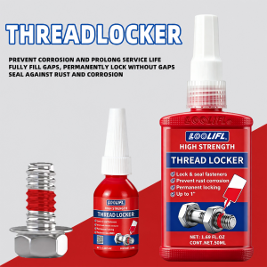 LOOLIFL 271 Red Thread Locker High Strength Removable Screw Lock Glue Anti-Vibration Anti-Rust Sealant Metal Fasteners Bolts