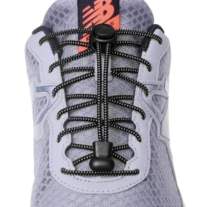 NEW 1Pair Elastic No Tie Shoe Laces Stretching Lock Lazy Laces Shoelaces for Sneaker Quick Rubber Shoelace Round Shoestrings