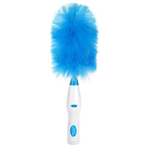 Chổi quét trần lau phủi bụi bằng điện Huricane Spin Duster cán dài Cầm Tay 360 Không Dây