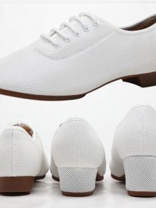 Womens Latin Dance Shoes Low Cut Mesh Square Dance Modern Dance Practice Performance Shoes Soft Bottom Ballet Flats