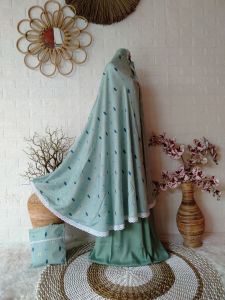 Mukena Rayon jumbo kombi mukena rayon murahmukena terlaris mukena cantik
