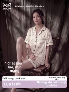 MiiOW | Bộ Đồ Ngủ Nữ Chất Liệu Lụa Mát Lạnh