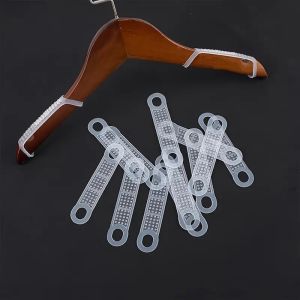Non-Slip Clothes Hanger Covers High Elasticity Transparent Rubber Sleeves for Wooden & Metal Hangers Prevents Clothes Falling