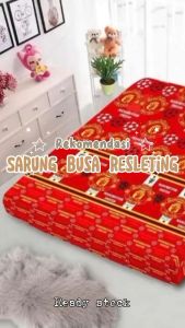 Sarung Busa Resleting / urung kasur busa resleting motif club bola Uk 120x200x15 I 140x200x20