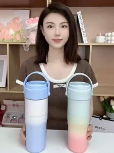 650ML SUS316 ขวดน้ำเย็นกระติก 12 ประสบการณ์กระบอก กระติกน้ำพกพา ขนาด 650ML