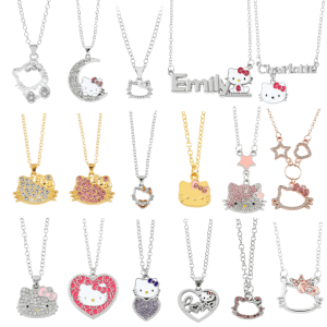 Sanrio | Cute Cartoon Hello Kitty Pendant Necklace Adorable Design Birthday Party Gift for Women