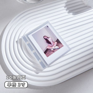 POPROOM หนังสือเก็บการ์ดแบบเปิดหน้ากระดาษขนาด 3 นิ้ว ทรงกล่อง ปกผ้าขนแกะ หน้ากระดาษ PP 20 หน้า สำหรับนักสะสมการ์ด