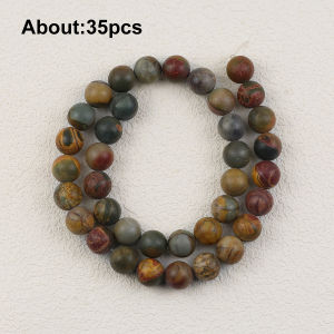 Picasso Jasper Beads Natural Stone Round Loose Spacer Beads 6/8/10/12mm For Jewelry Making Diy Bracelets Necklaces 15 Strand