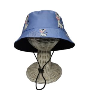 Topi Bucket Hat Anak motif jerapah/ Topi bucket hat anak bisa costom nama suka suka