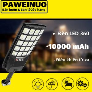 Đèn Năng Lượng Mặt Trời 360 LED Cảm Biến Chuyển Động Siêu Sáng Ngoài Trời IP65 Đèn Sân An Ninh Tường Chống Nước Với 4 Chế Độ Làm Việc