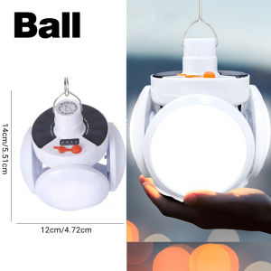 Rechargeable Camping Lantern with Foldable LED Light 3-Mode Portable Tent Lamp for Outdoor Camping Hiking Fishing Emergency