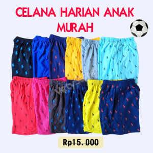 Celana Pendek Anak Laki Perempuan 1-12 Tahun Dewasa Kolor Anak Harian Motif Polo-Acak