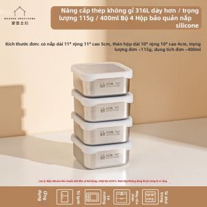 MODERN SWEETHOME | Hộp Lưu Trữ Gạo và Súp Chống Lạnh Bằng Thép Không Gỉ An Toàn Thực Phẩm