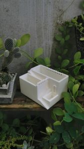 "Bahay at Lupa" Mini Planter - 3D Printed - mini planter pot for succulents cacti and small plants