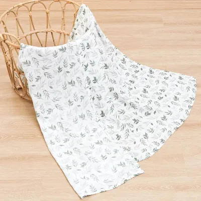 1 PC Bamboo and Organic Cotton Multi-use Baby Swaddle Blanket