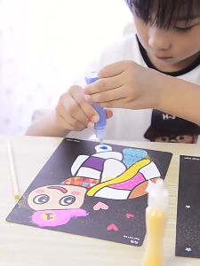 Kids Colorful DIY Sand Painting Sand Art Cards Educational toys Art & Craft Creative toys for childrens boy & girls 儿童彩沙画 TT27