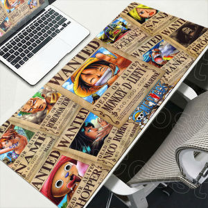 Bandai | Luffy Nami Zoro Sanji Usopp One Piece Rubber Anti-slip Mousepad XL Laptop Gamer Speed Keyboard Kawaii Anime Deskmat for LoL CSGO