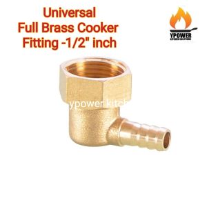 Universal Gas Cooker Stove fitting Full Brass/ Hob Inlet Joint Hose/READY STOCK!!