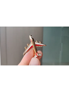 เชื่อมต่อกับเข็มกลัด รูปเครื่องบิน เครื่องประดับ อุปกรณ์เสริม สีทอง สำหรับการแต่งตัว มีปริมาณ 200 หน้า