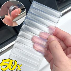 [Xzxinzhan] 50/10 miếng dán chống va chạm bằng silicon miếng dán bảo vệ không dấu vết tự dính trong suốt cho tủ góc phía sau cửa