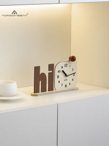 Đồng Hồ Trang Trí Phòng Khách Nori Mô Hình Đồng Hồ Để Bàn Sang Trọng Tấm Lõi Chạy Bằng Pin Mặt Dây Chuyền Bằng Gỗ Nhập Khẩu Đồng Hồ Trang Trí Nghệ Thuật Cho Phòng Khách