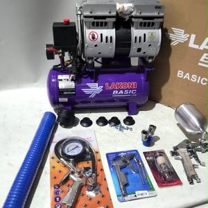 LAKONI BASIC 9S Kompresor  3/4HP Oilless Silent Tanpa OLI Panel Garansi Distributor Resmi Aksesoris Kompresor 2In1 Dan 3In1 - Lazada