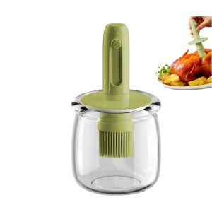 Cooking Oil Dispenser， Lightweight Vinegar Bottle Detachable Brush Cooking Tool Sauce Storage Holder Kitchen Gadgets For