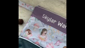 [SG Instock] Personalized Wet Bags customised with Kids name for Preschool Gym Swimming Children Baby Diaper Bag