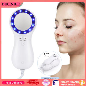 Búa Lạnh Ánh Sáng Màu Xanh Dương Máy Làm Đẹp Trị Liệu Lạnh Làm Lạnh Da Mặt Thiết Bị Làm Săn Chắc Da Loại Bỏ Nếp Nhăn Thu Nhỏ Lỗ Chân Lông Chống Mụn Trứng Cá