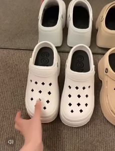 9cm Wedge Sandals DIY Versatile Slippers Comfortable Non slip Sandals