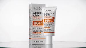 SADOER | Lotion Solaire Pour Le Corps Et Le Visage Super 220g 50g Small Bottle Size SPF 90 PA +++++ Utilisation Pour Tout Le Corps