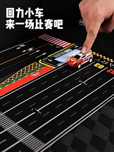 48 PCS non-repetitive metal toy car gift set with parking simulation scene gift for children