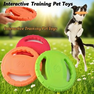 EVA Flying Disc Dog Training Toy Puppy Outdoor Interactive Game Playing Supplies Pet Chewing Flying Saucer Floating Water Toy