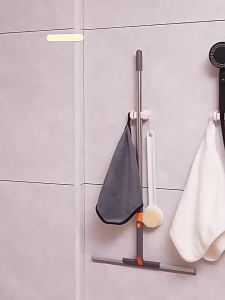 No Drill Mop and Broom Clip