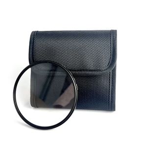 3 Pocket Camera Lens Filter Bag UV CPL Camera Lens Filter Pouch With Fasten Belt For 25mm-82mm Filters