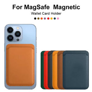 Offical Magnetic Finewoven Card Holder Leather Wallet For iPhone 18 17 16 15 14 13 Pro Max Samsung S26 S25 S24 Ultra Plus Cover