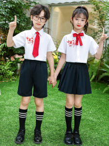 Childrens Performance Outfit Chorus Poetry Recitation School Uniform Set Elementary School Class Uniform Long Sleeve Pants