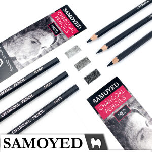 Pensil Sketsa Arang / Charcoal Sketch / Shading Pencil Samoyed PCC-FV (Soft / Med / Hard)