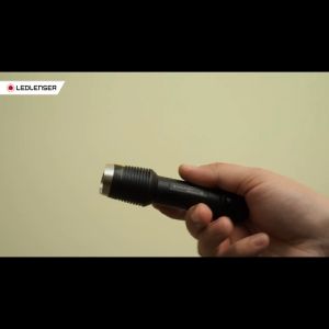 LEDLENSER F1R HANDHOLD RECHARGEABLE Flashlight TORCH IPX8 WITH 1 X 10W XML2-LED 1 X 18650 BATTERY - Pocket Size - Small - Bright LED - Tactical - LED LENSER